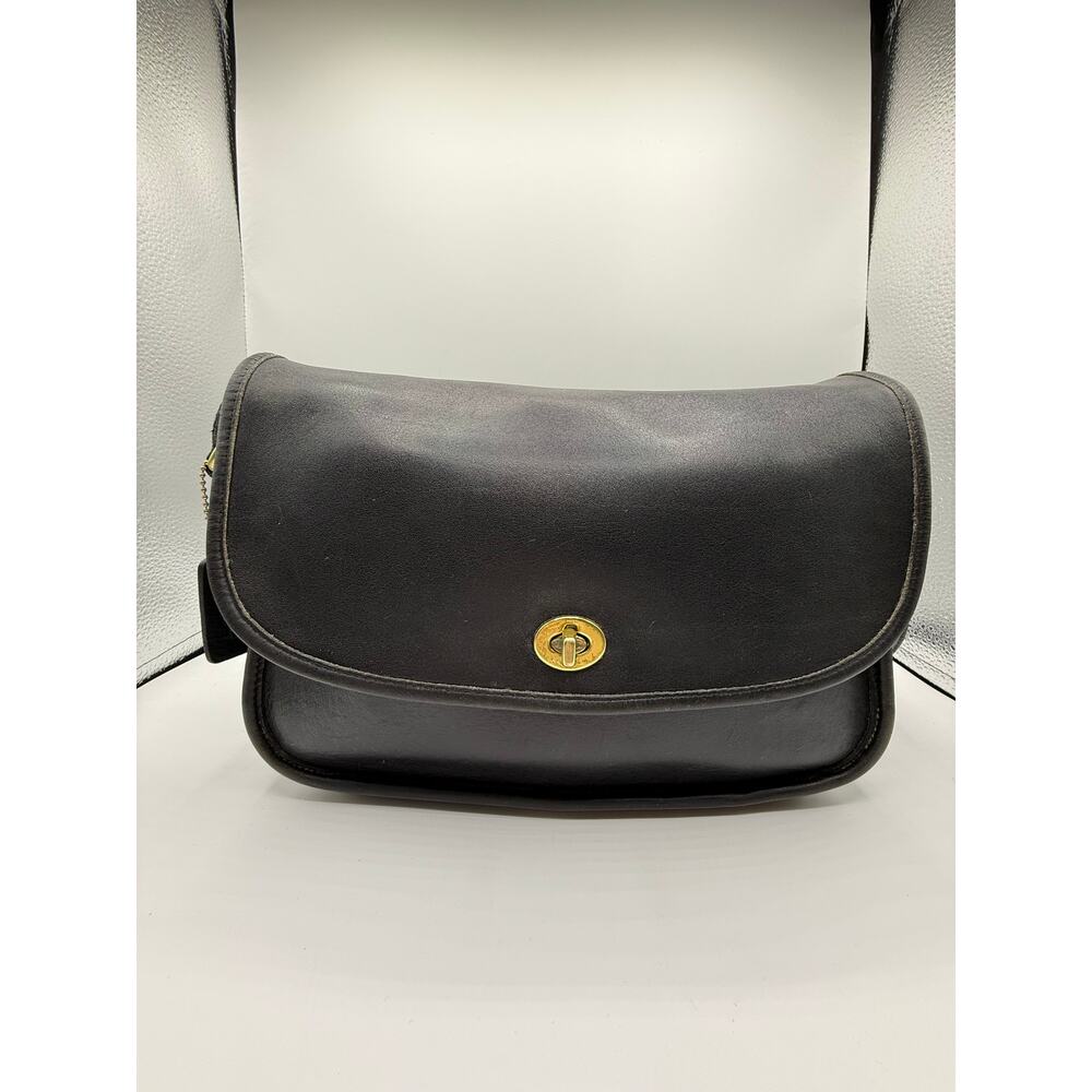 VINTAGE Coach City Bag 9790 Black Leather Crossbody USA Made